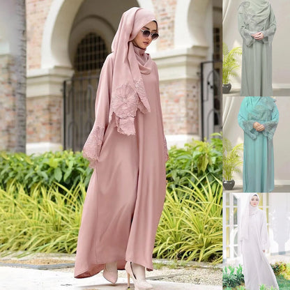 Eid Robe Muslim  Modest Abaya Dress