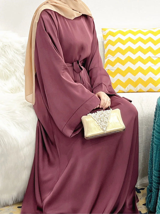 Modest Burgundy Abaya