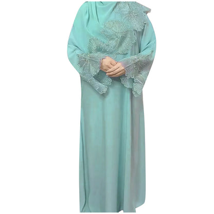 Eid Robe Muslim  Modest Abaya Dress